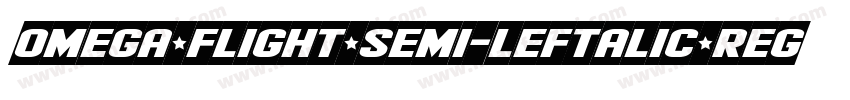Omega Flight Semi-Leftalic Regular字体转换